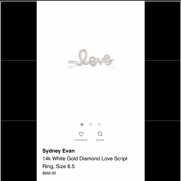 Sydney Evan “Love” ring - Picture 6 of 6